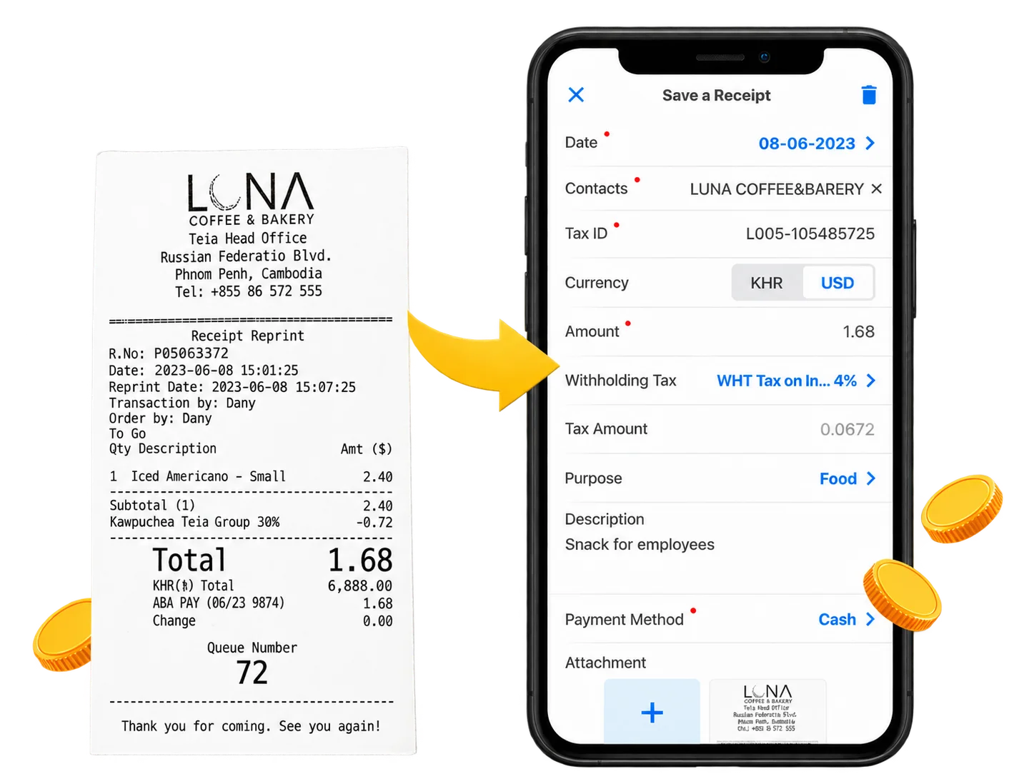 Mobile Receipt Management